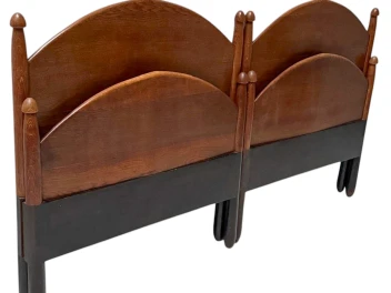 Willem Penaat Art Deco Amsterdamse School Twin Beds for Metz & Co., 1920s